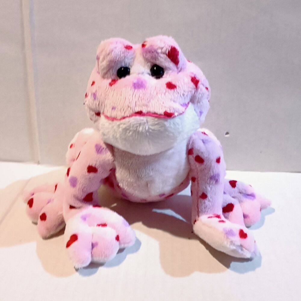 Ganz Webkinz Love Frog Plush-HM144-2008-Limited Edition-Valentines Day-No Code